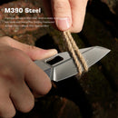 Remette Woodpecker RTWP-T 2.95" M390 Reverse Tanto Folding Knife Titanium Handle Liner Lock