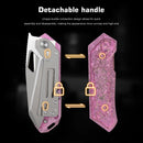 Remette Woodpecker RTWP-IP 2.95" M390 Reverse Tanto Folding Knife Crystallized Titanium Handle Liner Lock