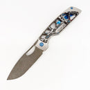RobJohnsons Cedar Skeleton – RWL34 Acid Washed Fatcarbon Nebula Carbon Fiber Knife