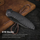Remette RT-Cool Whale RTCL-GN2 open position showing 14C28N reverse tanto blade
