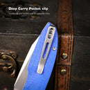 Remette RT-Cool Whale RTCL-GN5 blue G10 handle scales
