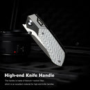 Remette RT-Meteor RTPT-B open position showing M390 drop point blade