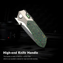 Remette RT-Meteor RTPT-C open position showing M390 drop point blade