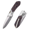 Remette RT-Meteor RTPT-D front view – 2.99″ satin M390 drop point folding knife