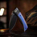 Remette RT-Steed RTWS-BC open position showing M390 drop point blade