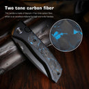 Remette RT-Steed RTWS-BL titanium and blue camo carbon fiber handle scales
