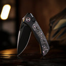 Remette RT-Steed RTWS-BY open position showing M390 drop point blade