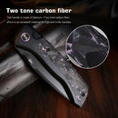 Remette RT-Steed RTWS-BY titanium and purple camo carbon fiber handle scales