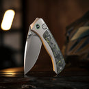Remette RT-Steed RTWS-TY open position showing M390 drop point blade