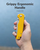 We Knife Co Ltd Praktisk 3.59" 9Cr18MoV Coarse G10 Yellow S24019-2