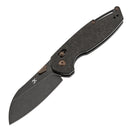 Kansept Model 6 K1022V1 – 3.1" CPM S35VN Blade, Shred Carbon Fiber Handle with Crossbar Lock (Nick Swan Design)