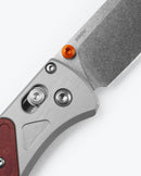 Benchmade Bugout 535-09 AXIS Lock 3.24" Stonewash CPM-S90V Grey/Redstone Aluminum & Richlite Handles