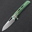 Critical Strike SL601-GN Green titanium handle scales