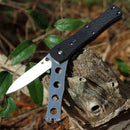 Spyderco JaniSong – 3.28" Satin CPM-S30V Spear Point Blade, Black G-10 Handles – C191GP