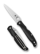 Spyderco Charisma C259PBK – 2.98" CTS-BD1N PlainEdge Blade, Black FRN Back Lock Knife