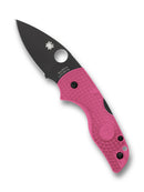 Spyderco Lil' Native Lightweight C230PPNBK 2.42" CTS BD1N Black DLC Blade - Pink FRN