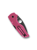 Spyderco Lil' Native Lightweight C230PPNBK 2.42" CTS BD1N Black DLC Blade - Pink FRN