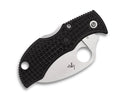Spyderco Manbug Hawkbill – 1.84" Satin VG-10 SpyderEdge Blade, Black FRN Handles – MBKHBS