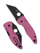 Spyderco Microjimbo C264GPNBKP Pink & Black Sprint Run CPM-S30V DLC Folding Knife