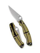 Spyderco Military 2 Salt – 4" MagnaCut PlainEdge G-10 Knife (Yellow/Black)