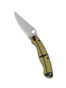 Spyderco Military 2 Salt – 4" MagnaCut PlainEdge G-10 Knife (Yellow/Black)