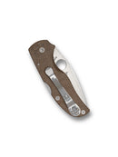 Spyderco Native 5 C41MPCW5 2.95" CPM-Cru-Wear Brown Canvas Micarta Knife