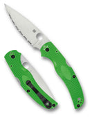 Spyderco Native Chief Salt C244SGR – 4.02" LC200N SpyderEdge Blade, Green FRN Back Lock Knife