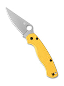 Spyderco Para Military 2 Lightweight Salt C81PYL2 3.47" MagnaCut PlainEdge - Yellow FRN