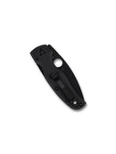Spyderco Shaman C229PBBK open position showing CTS BD1N black PlainEdge blade