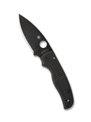 Spyderco Shaman Salt PlainEdge Knife 3.58" MagnaCut Black Blade — Black G-10 Compression Lock (C229GMCBKP)