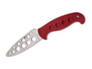 Spyderco Temperance Trainer – 4.15" Blunted 420J2 Satin Blade, Red FRN Handle, Boltaron Sheath – FB05TRD