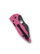 Spyderco Yojimbo 2 C85GPNBKP2 3.2" S30V Black DLC Wharncliffe Blade Pink G-10 Handle Folding Knife