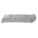 SRM Asika 1411-TZ Folding Knife – 3.90" 154CM Clip Point Blade, Titanium Frame Lock