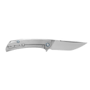 SRM Asika 1411-TZ Folding Knife – 3.90" 154CM Clip Point Blade, Titanium Frame Lock