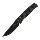 SRM Medal 255L-FB2 Folding Knife – 3.2" Laminated 140Cr Drop Point, Shred Carbon Fiber, Ambi Lock