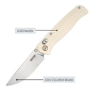 SRM Medal 255L-GT Folding Knife – 3.2" 10Cr15CoMoV Drop Point, G10 Handle