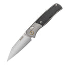 SRM Medal 259L-AK Folding Knife – 3.18" 14C28N Reverse Tanto, Gray Aluminum Handle, Ambi Lock