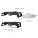 SRM Mirage 239X-GB Folding Knife – 3.62" 14C28N Drop Point, G10 Handle
