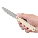 3.27" 14C28N Drop Point Frame Lock Knife – SRM Palfrey Bead Blast G10 EDC (135L-GT)
