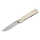 3.27" 14C28N Drop Point Frame Lock Knife – SRM Palfrey Bead Blast G10 EDC (135L-GT)