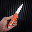 SRM Qrick 408L-GX Folding Knife – 3.23" 14C28N Drop Point Blade, G10 Handle