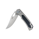 SRM Retriever 9203-AK Folding Knife – 3.54" Laminated 140Cr Clip Point, Aluminum & G10 Handle, Crossbar Lock