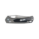 SRM Retriever 9203-AK Folding Knife – 3.54" Laminated 140Cr Clip Point, Aluminum & G10 Handle, Crossbar Lock