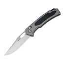SRM Retriever 9203-AK Folding Knife – 3.54" Laminated 140Cr Clip Point, Aluminum & G10 Handle, Crossbar Lock