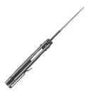 SRM Retriever 9203-AK2 – 3.54" Laminated 140Cr Clip Point Crossbar Lock Knife with Aluminum Handle