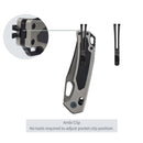 SRM Retriever 9203-AK2 – 3.54" Laminated 140Cr Clip Point Crossbar Lock Knife with Aluminum Handle
