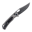 SRM Retriever 9203-AK2 – 3.54" Laminated 140Cr Clip Point Crossbar Lock Knife with Aluminum Handle