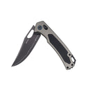 SRM Retriever 9203-AK2 – 3.54" Laminated 140Cr Clip Point Crossbar Lock Knife with Aluminum Handle