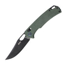 SRM Retriever 9203-MG2 Folding Knife – 3.54" 10Cr15CoMoV Clip Point, Micarta Handle
