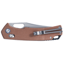 SRM Retriever 9203-MN2 Folding Knife – 3.54" Laminated 140Cr Clip Point, Micarta Handle